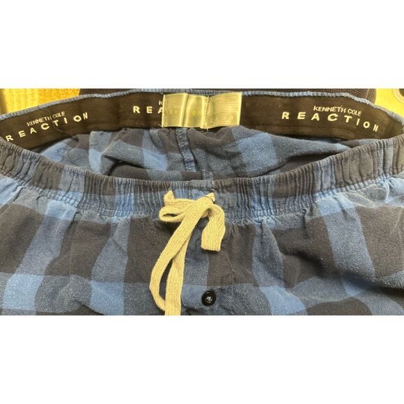 Kenneth Cole Reaction Lounge/Pajamas Pants Men's Size XL Blue/Black - Picture 3 of 4